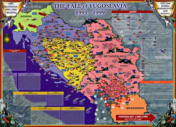 RASPAD JUGOSLAVIJE MAPA RASPAD JUGOSLAVIJE MAPA