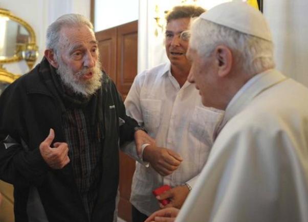 fidel castro papa benedict fidel castro papa benedict