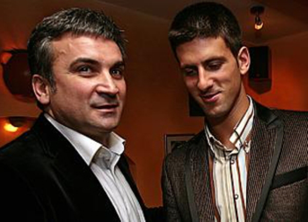 Novak Đoković sa ocem Srđanom