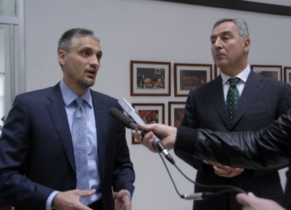 Čedomir Jovanović i Milo Đukanović