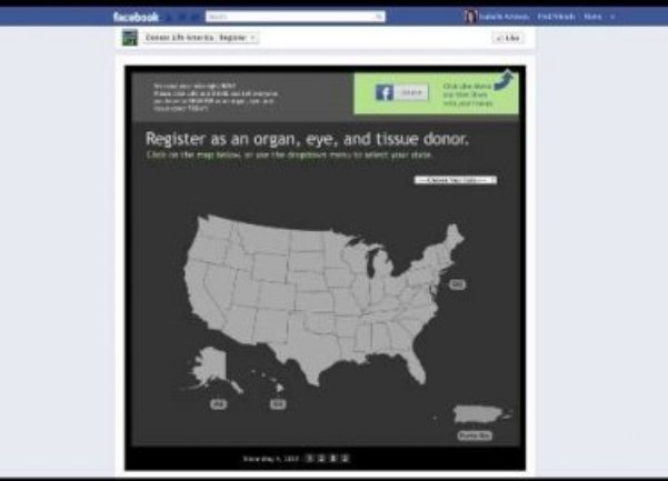 doniranje organa preko facebooka
