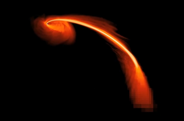 Crna rupa se 'hrani' zvezdom