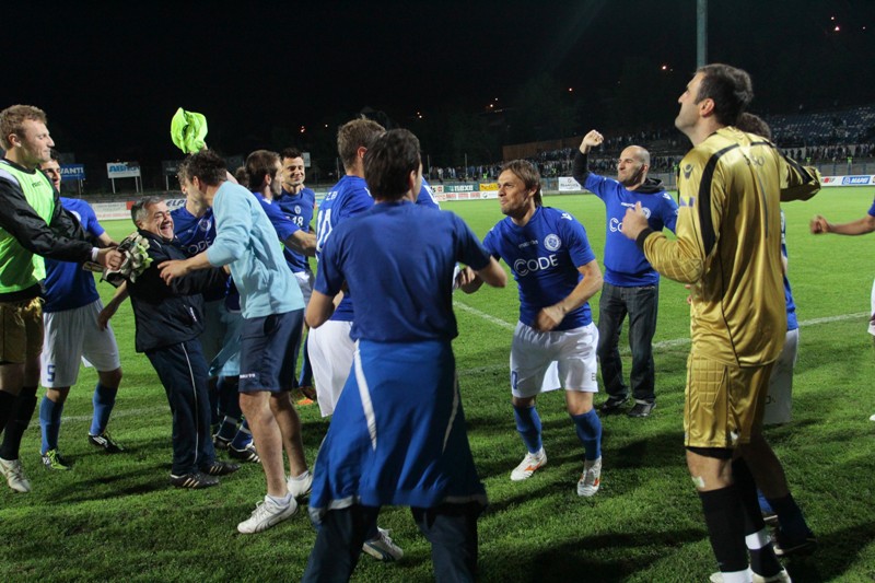Nogometa&scaron;i Željezničara večera&scaron;njom pobjedom nad Slavijom osigurali naslov prvaka u Premijer ligi BiH
