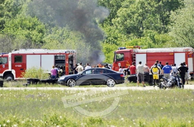 Pad aviona u Zalužanima kod Banjaluke/ Foto: Nezavisne novine