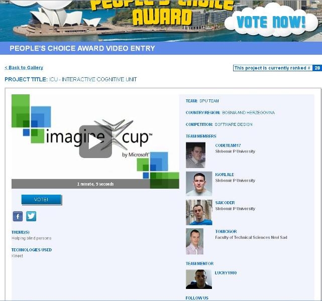 Microsoft ImagineCup 2012 Microsoft ImagineCup 2012