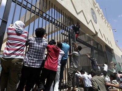 Ambasada SAD-a u Jemenu - protesti