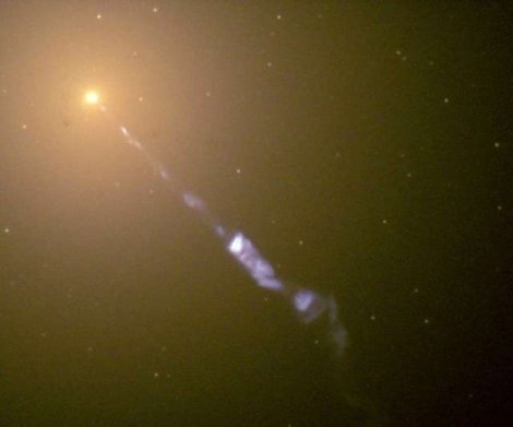 mlaz čestica na ivici crne rupe