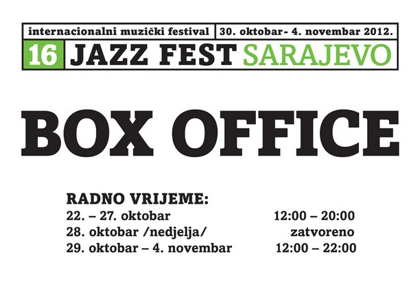 Box office Jazz fest