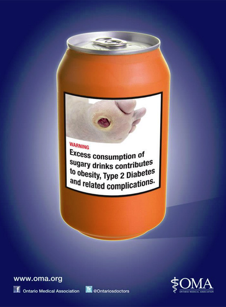 naljepnica na nezdravoj hrani