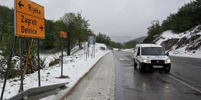 Snijeg u Hrvatskoj