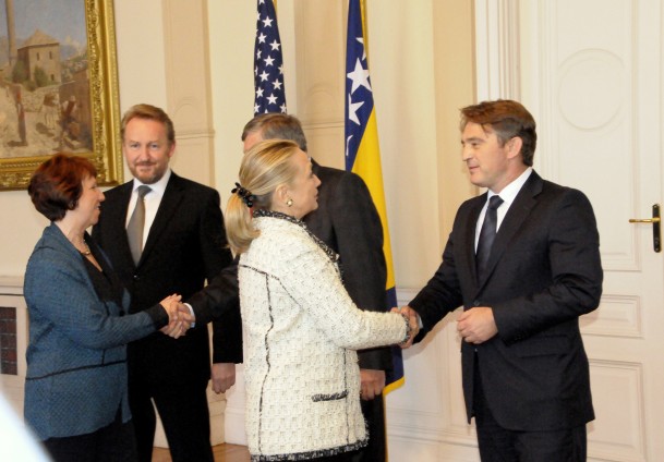 Clinton i Ashton s članovima Predsjedni&scaron;tva BiH