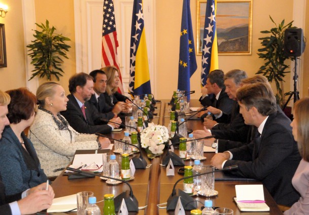 Clinton i Ashton s članovima Predsjedni&scaron;tva BiH