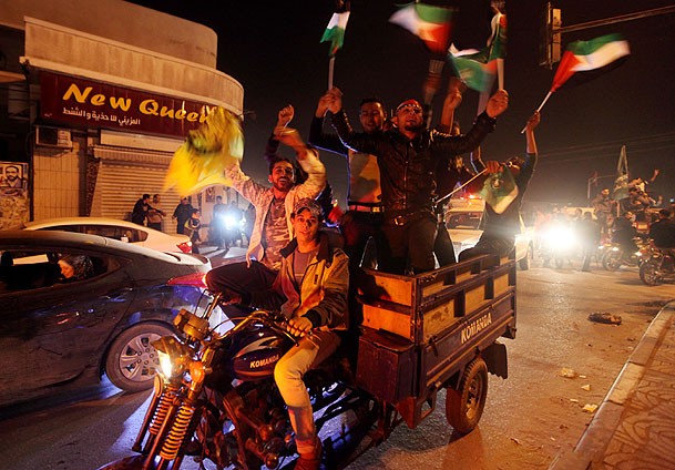 Palestinci slave pobjedu u Gazi Palestinci slave pobjedu u Gazi