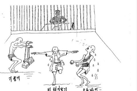 logor u Sjevernoj Koreji u skicama
