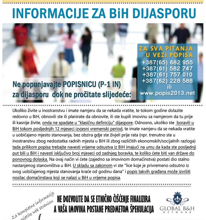 popis stanovništva - upute za dijasporu