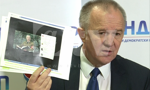 Dragan Čavić u nacističkoj uniformi/ Foto: ATV