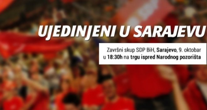 SDP BiH 9. oktobra polaže račune građanima Sarajeva: Mi smo jedini garant ujedinjene BiH!