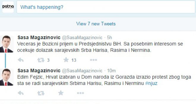 Kod Ivanića na prijem dolaze sarajevski Srbi Haris, Rasim i Nermin