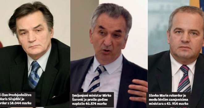 Ministri i zastupnici ‘pojeli’ 2,3 miliona KM ‘bijelog hljeba’