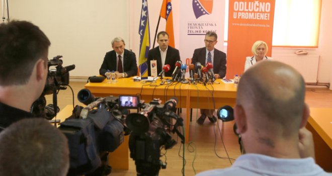 Ministri Demokratske fronte danas podnose neopozive ostavke