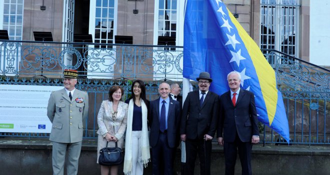 Zastava BiH svečano podignuta u Strasbourgu