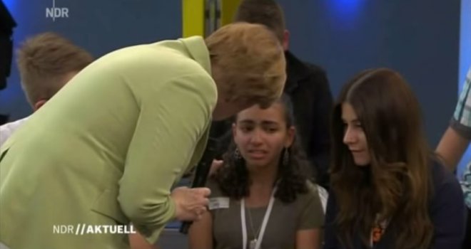 Željezna Angela Merkel rasplakala djevojčicu iz Palestine: Snimak koji je podijelio svjetsku javnost!