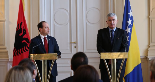 Nishani i Čović: Albanija i BiH bez otvorenih pitanja, prioritet jačanje ekonomske saradnje 