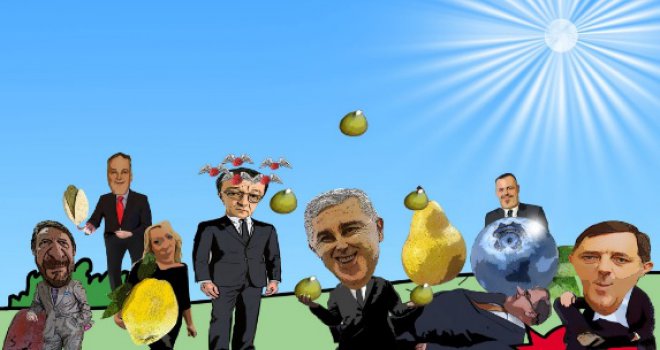 Politička voćna salata: Izetbegović je hurma, Čović smokva, Ivanić kruška, a Dodik?