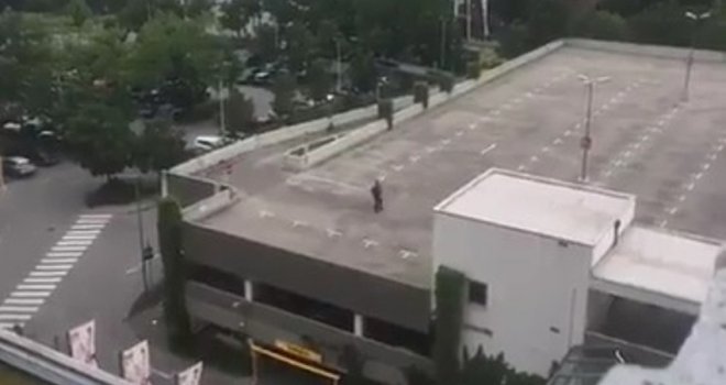 Napadač usred napada raspravlja sa Bosancem