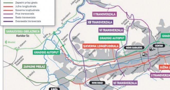 Uskoro kreće gradnja Prve transverzale:  Tunel kroz Kobilju Glavu prema Hotonju, a  iz Vogošće sa autoputa...