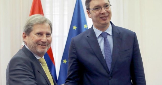 Vučić: Bilo bi mi lako da opsujem, da uvredim, ali...Hahn: Srbija ima sreće, ovo je državnik!