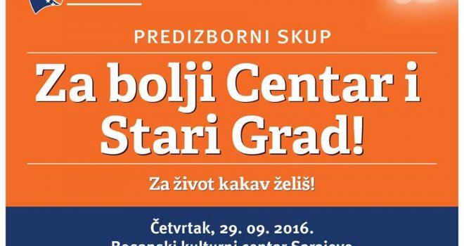 Večeras u BKC-u posljednji predizborni skup Demokratske fronte za Kanton Sarajevo