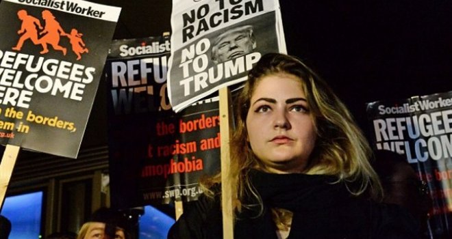 Protesti hiljada žena protiv Trumpa na ulicama evropskih prijestonica