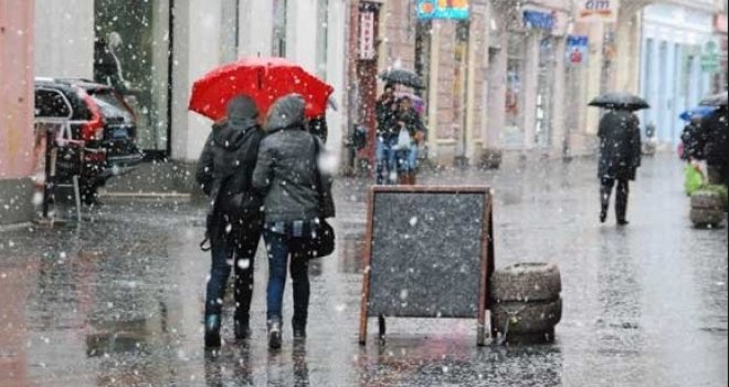 Novi šok: Danas kiša i snijeg, maksimalna temperatura 4 stepena