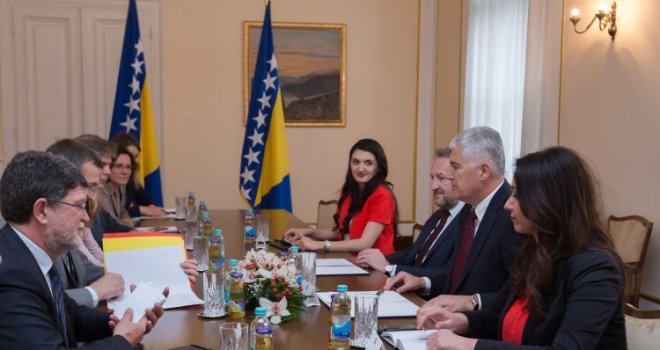 Susret članova Predsjedništva BiH sa izvjestiocem Evropskog parlamenta za BiH