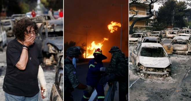 Horor u požaru nadomak Atine: U dvorištu vile 26 spaljenih tijela, mnogi pronađeni zagrljeni