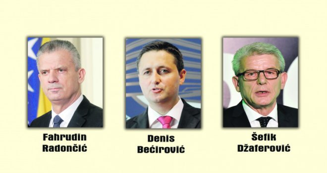 Tri igrača malo jača: Duel Džaferovića, Radončića i Bećirovića