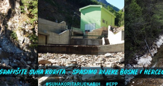 Građani, fotografišite suha korita! Zbog mini hidroelektrana, rijeke nam više liče na potoke