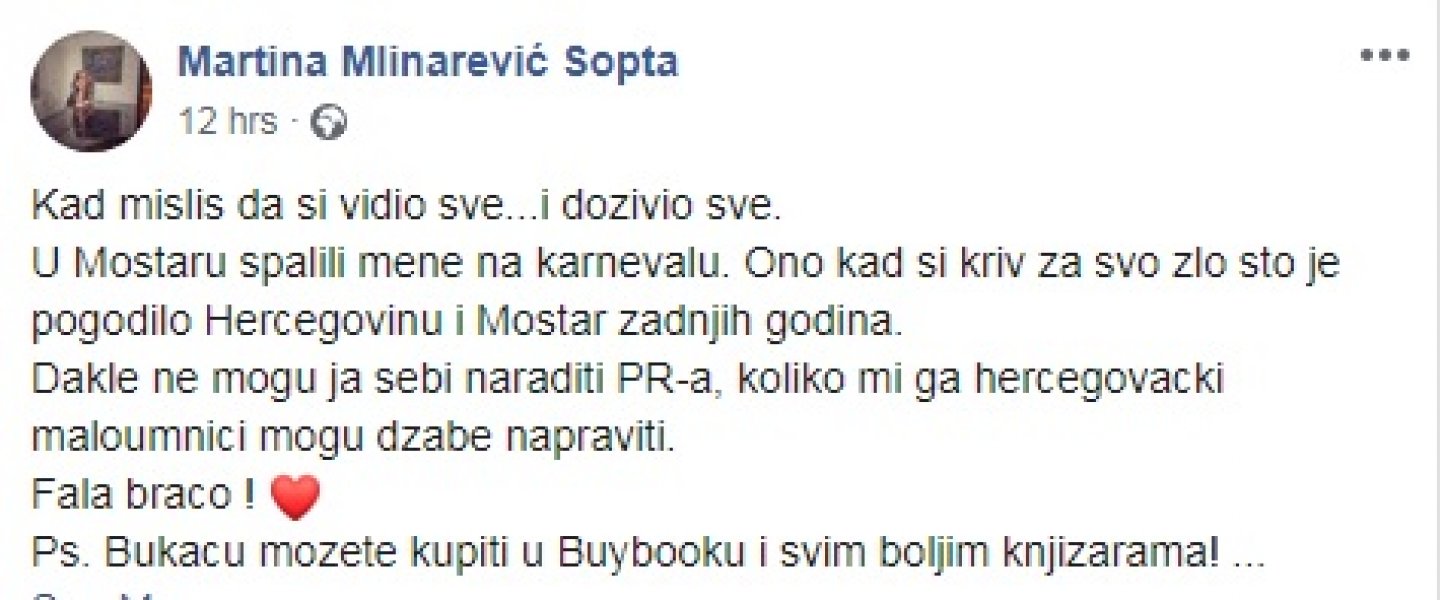 martina-mlinarevic-facebook-spaljivanje-lutke