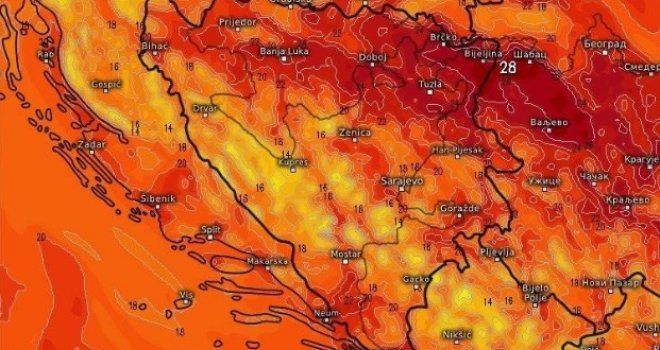 Najavljena mogućnost tropske noći u BiH, stiže i saharski pijesak