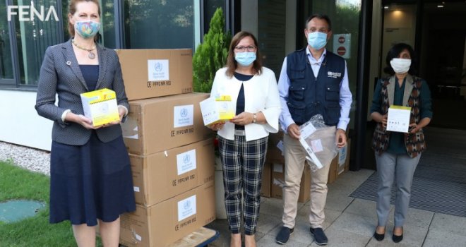 WHO uručio BiH novu donaciju zaštitne medicinske opreme