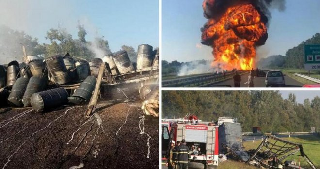 Detalji nesreće u Hrvatskoj u kojoj je učestvovalo i vozilo iz BiH: Poginule dvije osobe, bačve eksplodirale...