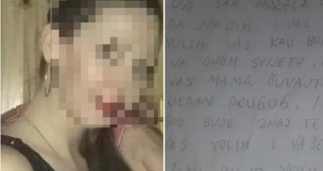 Nevzeta (27) se objesila i ostavila oproštajno pismo: 'Ovo sam morala uraditi da spasim sebe i vas, halalite mami, volim vas...'
