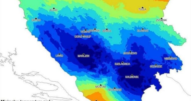 BiH prekrivena meteoalarmima: Snijeg je iza nas, ali je stiglo upozorenje prvog stepena