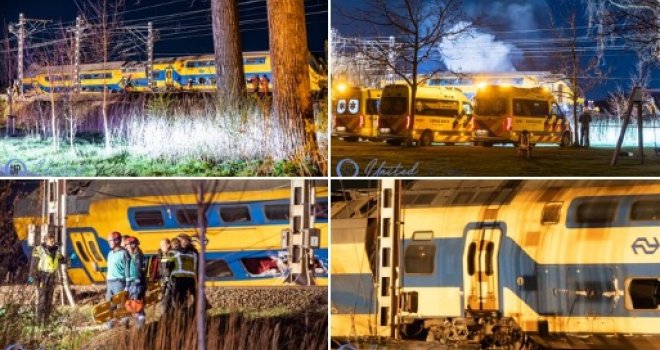 Najmanje jedna osoba poginula i 30 povrijeđeno u iskakanju putničkog voza iz šina u Nizozemskoj