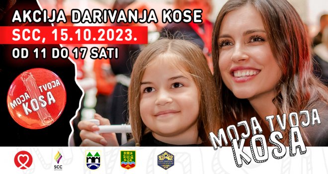 Akcija šišanja i darivanja kose 15. oktobra u Sarajevo City Centru