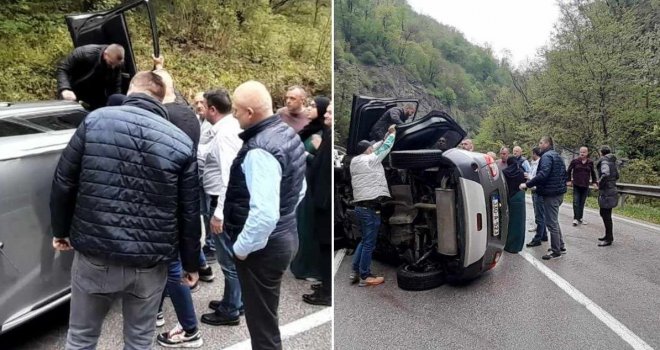 Saobraćajna nesreća kod Kladnja: Povrijeđeni majka i kćerka, unesrećenim pomagao državni ministar