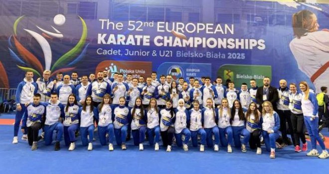 Mladi karatisti BiH osvojili osam medalja na Evropskom prvenstvu u Poljskoj 