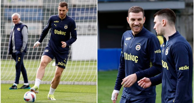 Džeko se nasmijan vratio u Istanbul i odradio trening s Fenerom