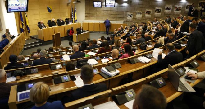Šok u Parlamentu FBiH: Na sjednicu 'upala' zmija, pogledajte ovaj bizaran prizor